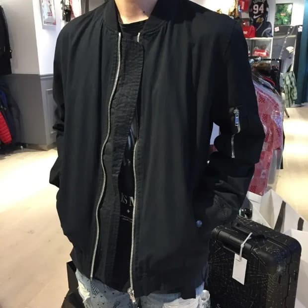 릭오웬스 16SS "CYCLOPS" 블루종 봄버 MA-1 자켓