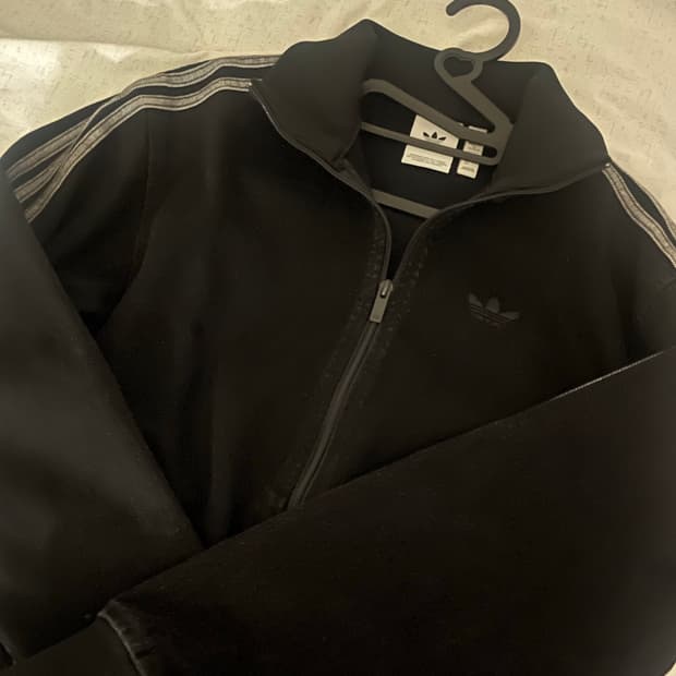 아디다스 아디컬러 데님 파이어버드 트랙탑