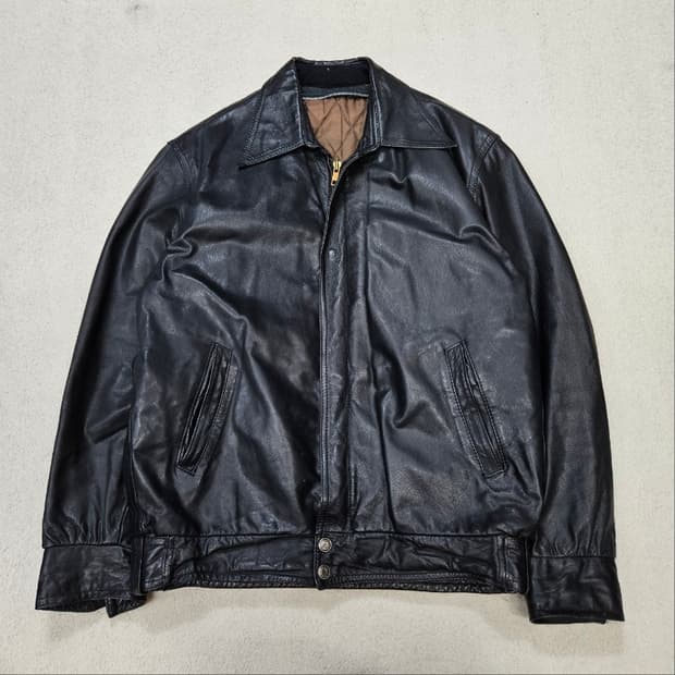 90s 카우하이드 레더 자켓