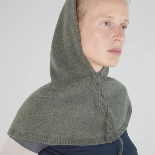 F/ 팔로마울 Luica 후드케이프 / 라이트카키