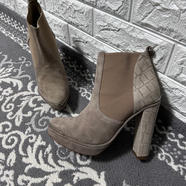 Opening Ceremony 파이톤 스웨이드 플랫폼 펌프스