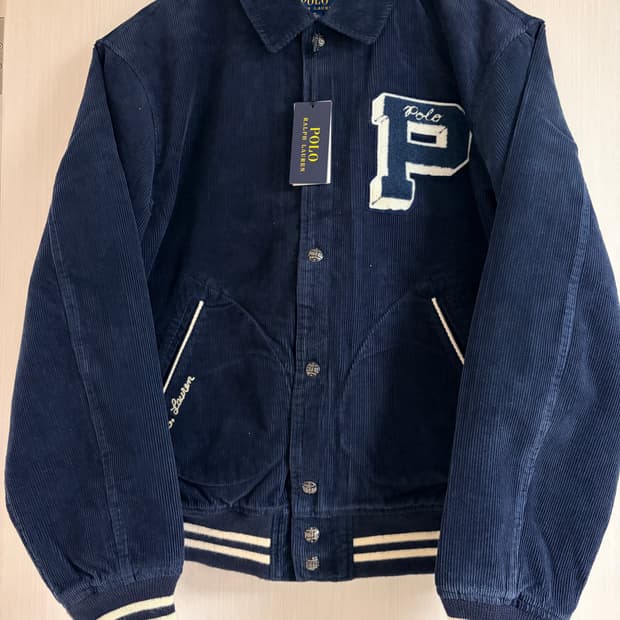 폴로 랄프로렌 남성 레터맨 바시티 코듀로이 뉴욕 자켓 M