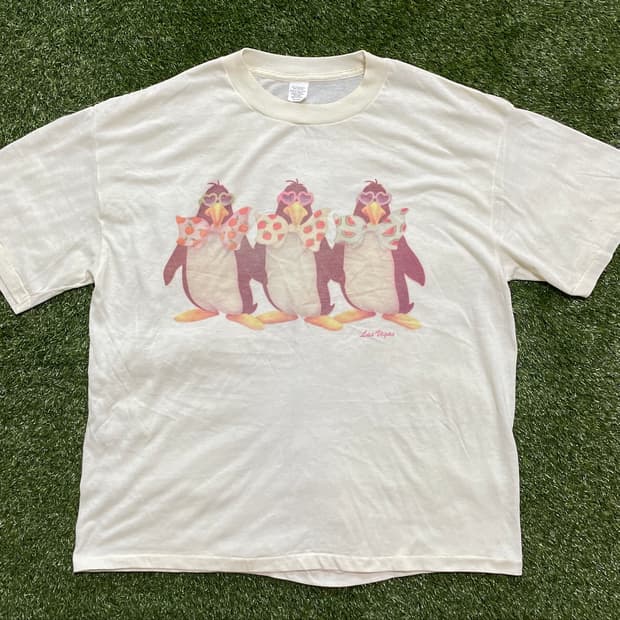 90s 빈티지 펭귄 반팔티
