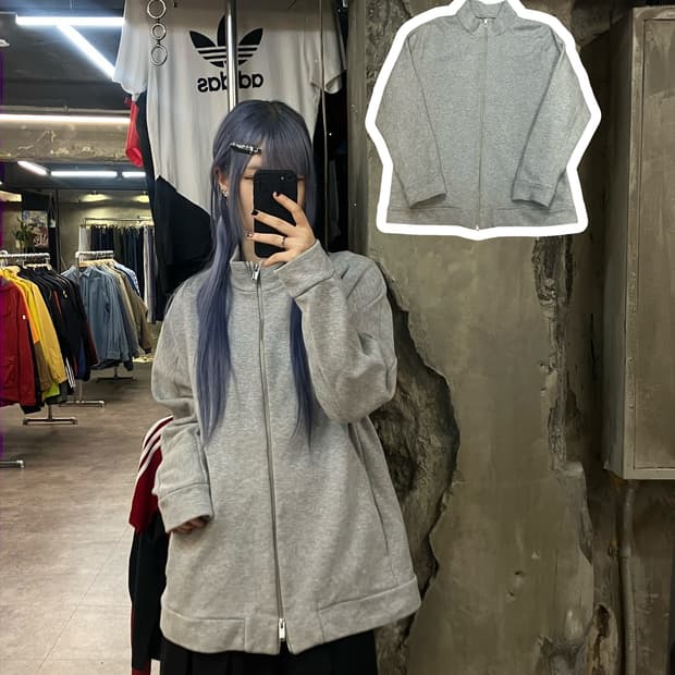 cos 투웨이 집업 스웨트셔츠 그레이  #csz2327