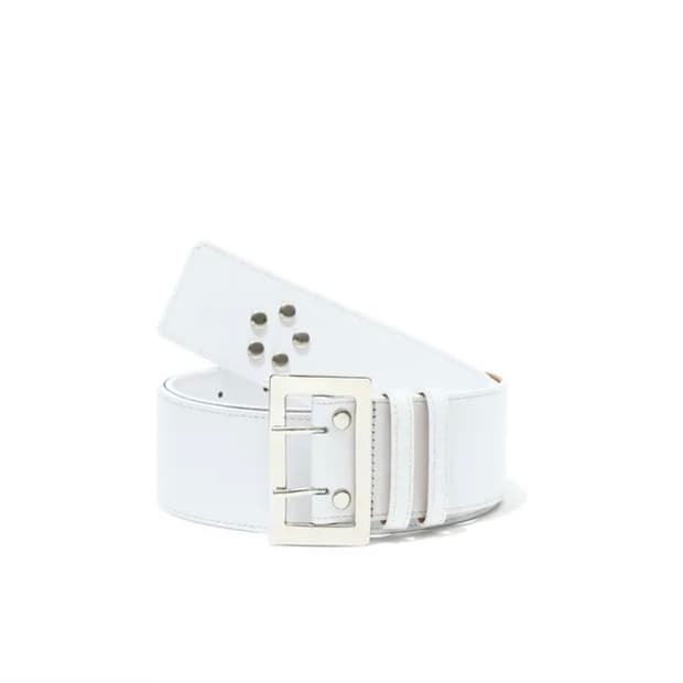파르티멘토우먼 와이드 화이트 벨트