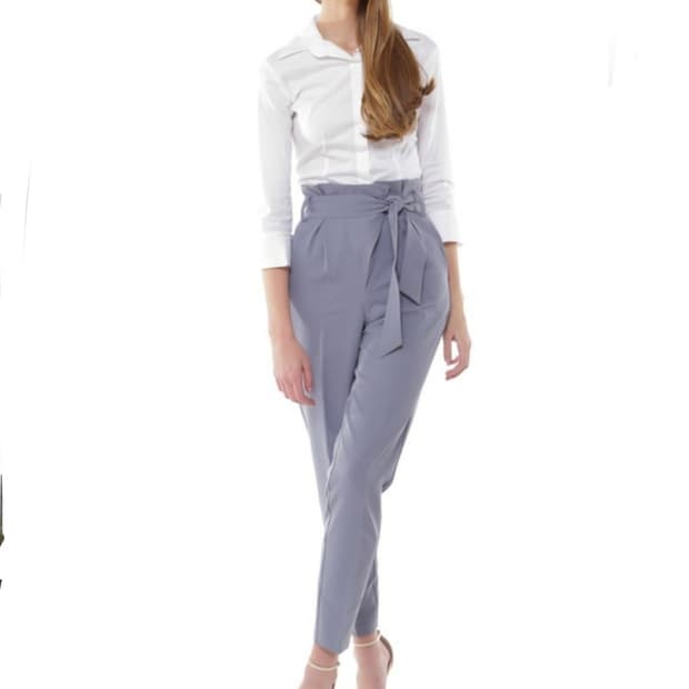 M) ZARA 자라 하이웨스트 벨티드 팬츠 바지