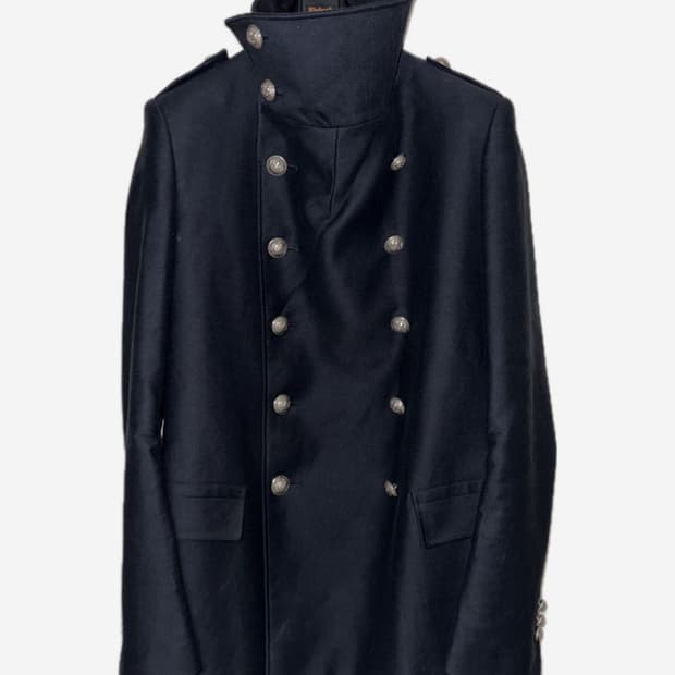balmain 12ss napoleon 하이넥 피코트