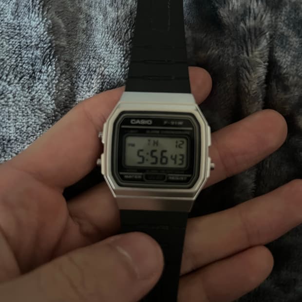 카시오 f-91w 손목시계 블랙