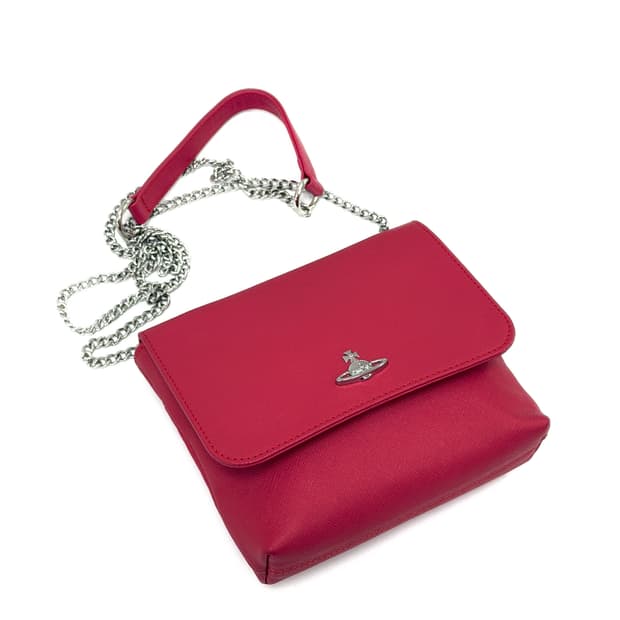 비비안 웨스트우드 사피아노 레더 미니 체인 크로스백