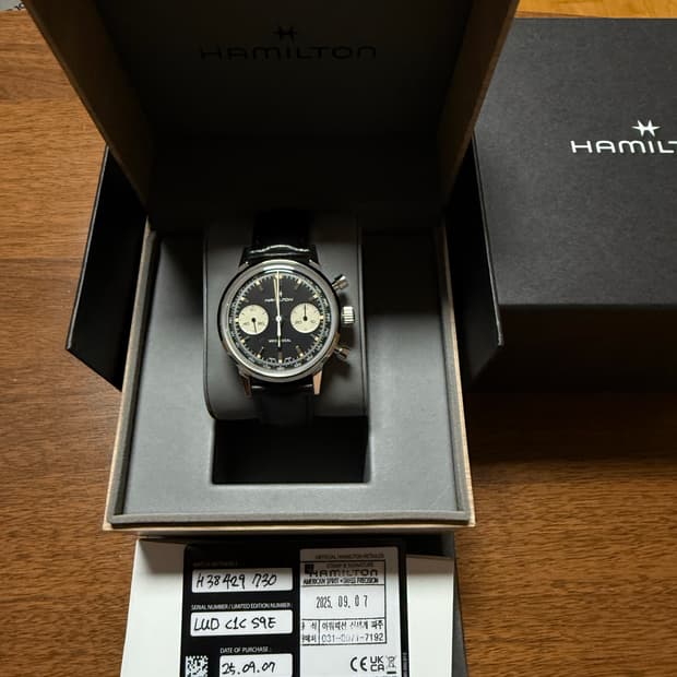 해밀턴 인트라매틱 수동 역팬더 팝니다