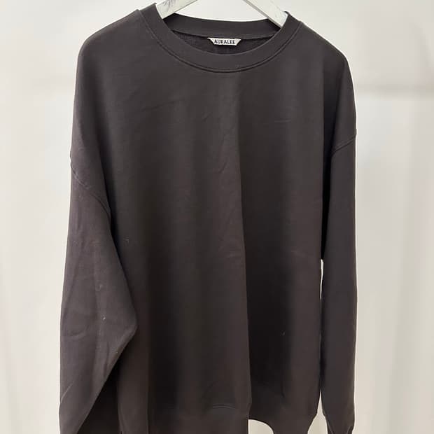 오라리 남성 슈퍼 하이 맨투맨 다크브라운