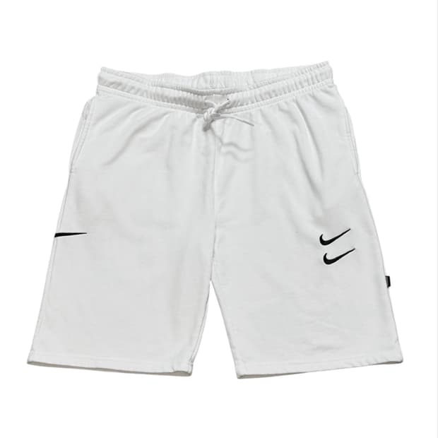 Nike 더블 스우시 화이트 쇼츠
