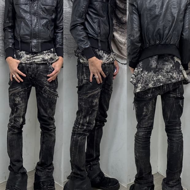 [Leather] SHELL Leather Black Gimmick Cr