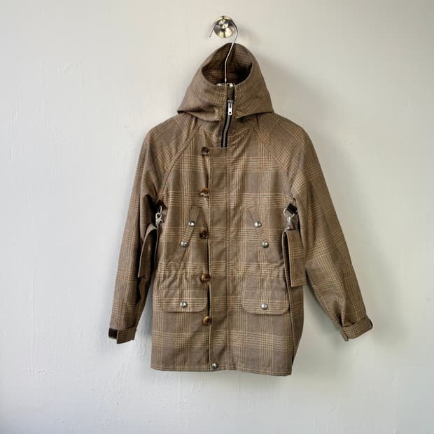 준야와타나베 타탄 체크 워크 자켓 