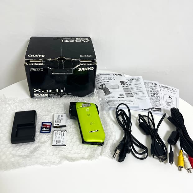 (풀박스) 산요 작티 snayo xacti DMX-CG11 그린 라임
