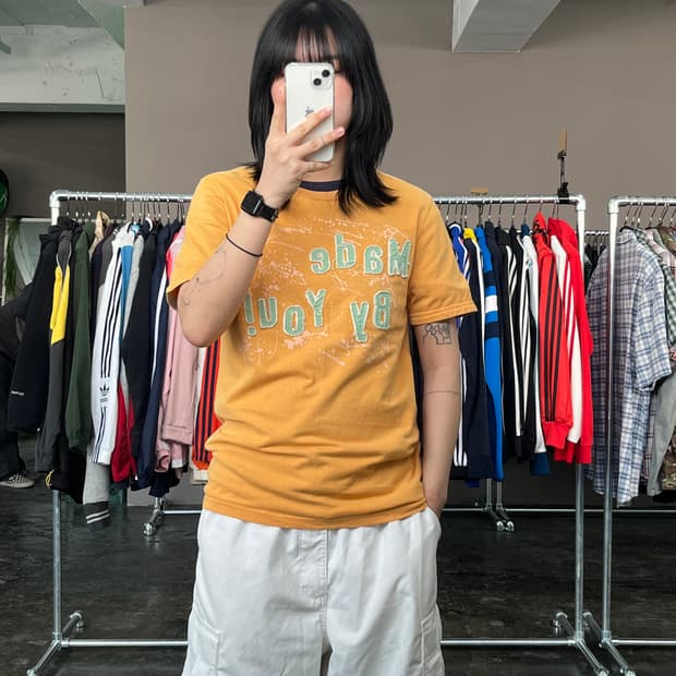 컨버스 패치 로고 프린틴 반팔 티셔츠