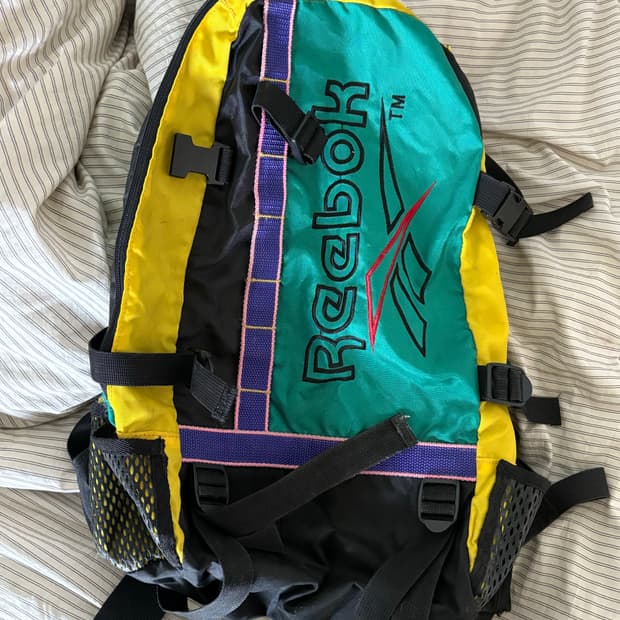 [Rare] 리복(Reebok) 90s 빈티지 아카이브 멀티컬러 백팩