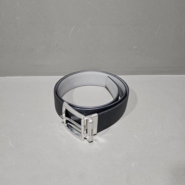 프라다 사피아노 가죽 리버서블 벨트