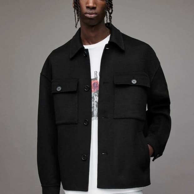 올세인츠 브로데릭 울 자켓 L 사이즈 팝니다.