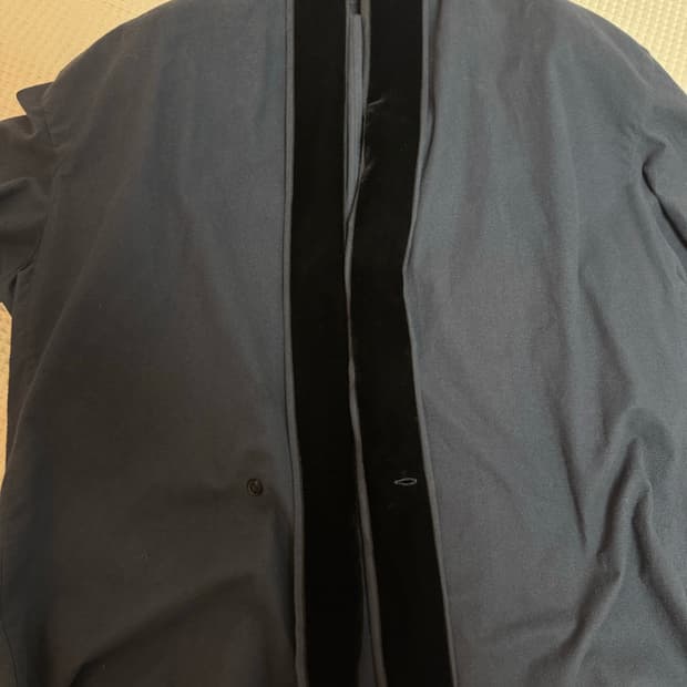 하이더아커만 FW15 벨벳 트리밍 기모노 코튼 셔츠