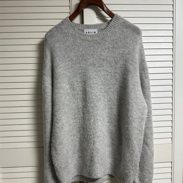 25FW 솔리드옴므 부클 캐시미어 실크 니트 52(105)