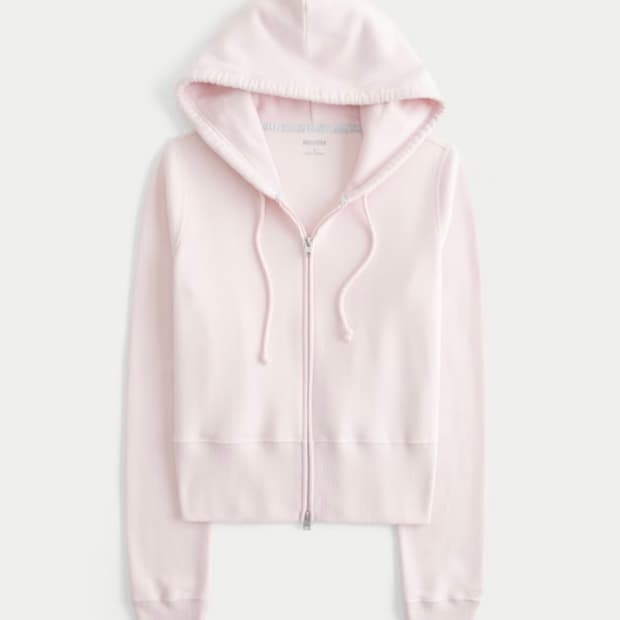 홀리스터 필 굿 후드집업 베이비 핑크 라이트 라일락 빈티지