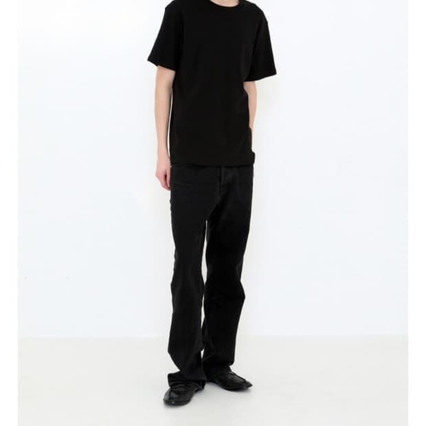Innir 261 COTTON RIB S/S T-SHIRT (BLACK)