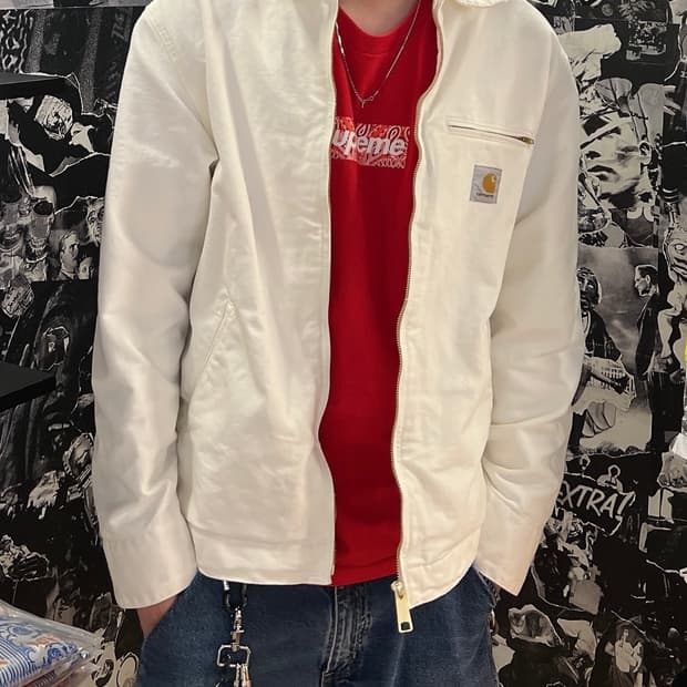 (L) 칼하트WIP 디트로이트 자켓 화이트