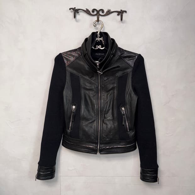 EGOIST black lamb&pig skin double jacket