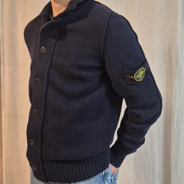 Stone Island Lambswool Knit Zip-Up
