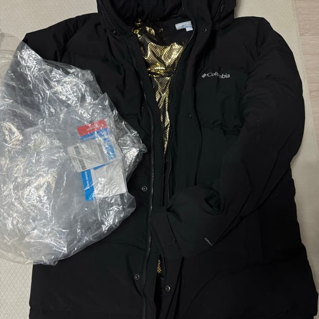 컬럼비아 구스다운 롱패딩 xl