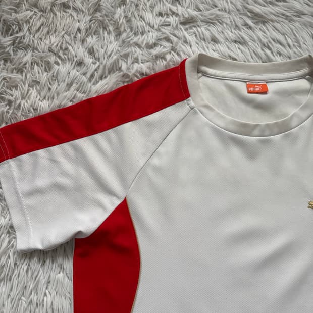 PUMA 일본빈티지 기능성 반팔 축구유니폼 푸마 빈티지반팔 L 95