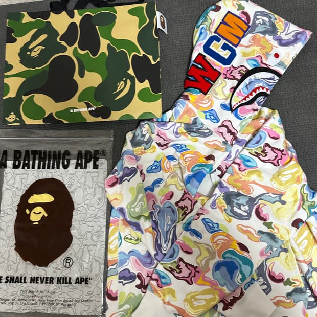 베이프 art 후드집업 2XL