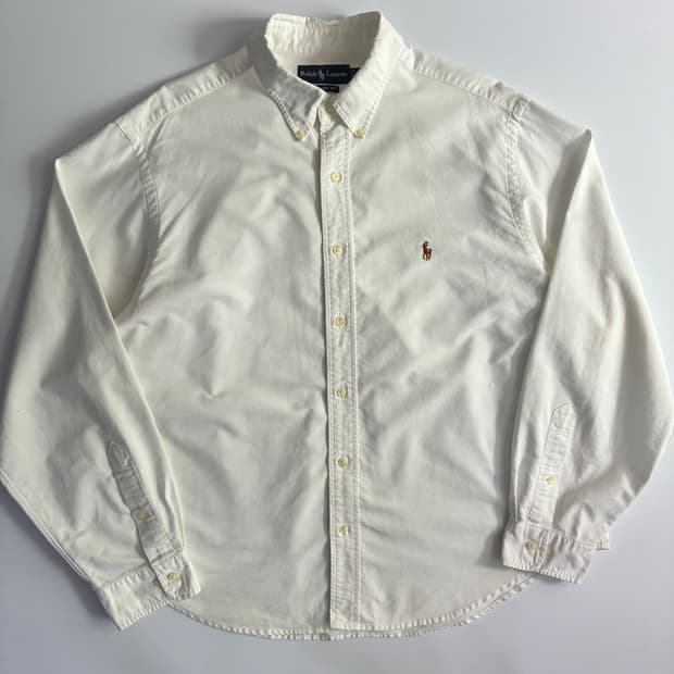 Polo 폴로 랄프로렌 90‘s 화이트 옥스포드 오버핏 셔츠
