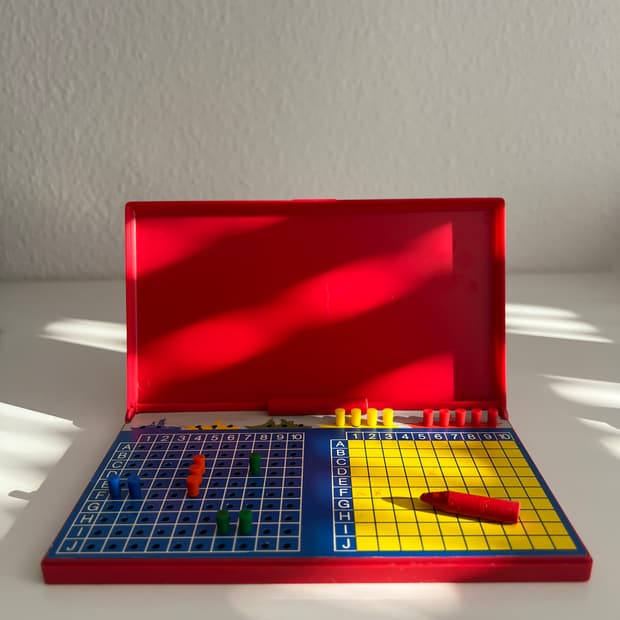 빈티지 battle ship 휴대용 보드게임