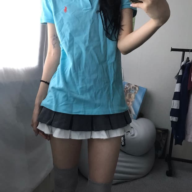 폴로 민트 반팔티셔츠