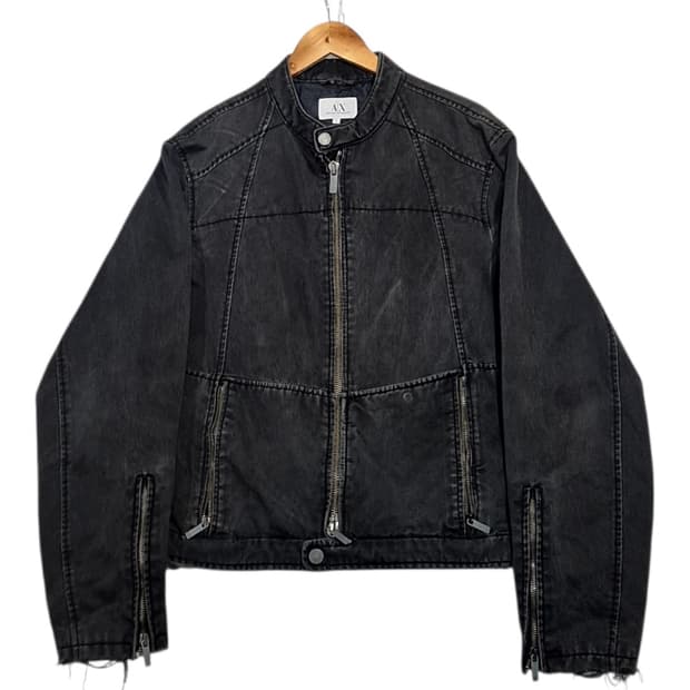아르마니 익스체인지 빈티지 라이더 자켓