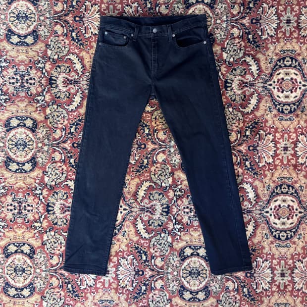 빈티지 리바이스 502 블랙 진 데님 32 (674)