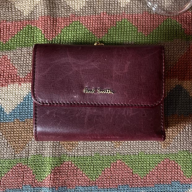 Paul Smith Made in Italy 레더 가마구치 반지갑
