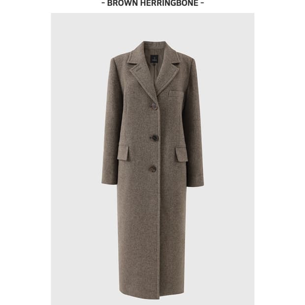 룩캐스트 소이 울 싱글 코트