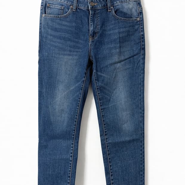 GUESS 클래식 워싱 데님 슬림 스트레이트 진 33