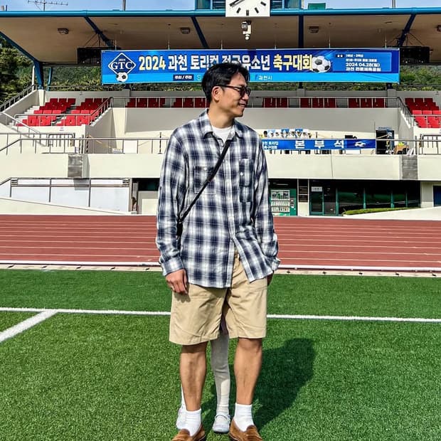 더 레스큐 시어서커 테디 체크 셔츠