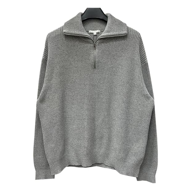 키뮤어 워셔블 하프집업 니트 XL