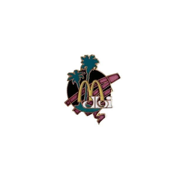 맥도날드 빈티지 크루 핀뱃지 라펠핀 ‘Palm Tree’