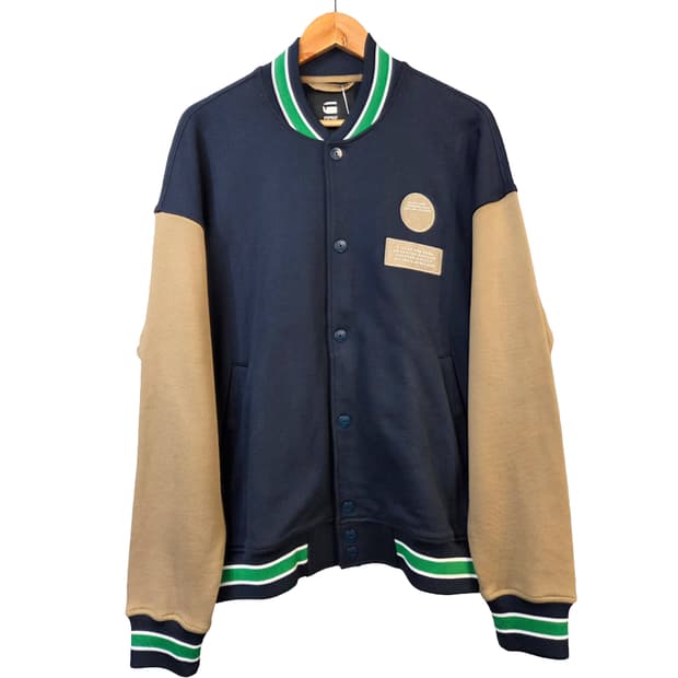 G-Star RAW 네이비 배색 야구 점퍼(M)디피용