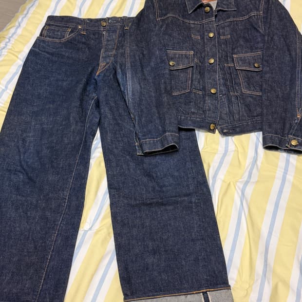 엣라코 161 악수탭 데님셋업 38/31