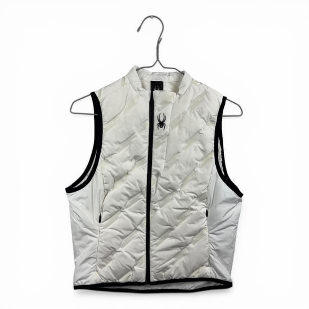 (S) 스파이더 우먼스 러닝 구스다운 베스트 화이트