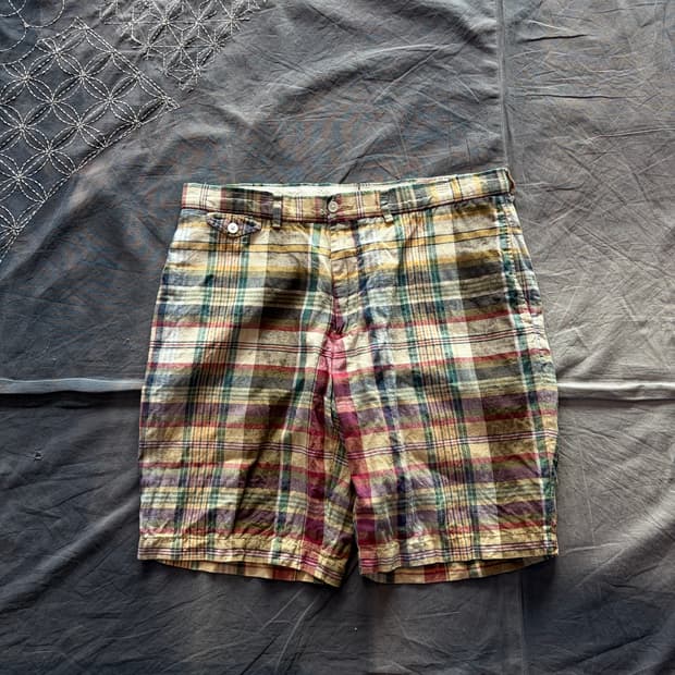 Polo Vintage Linen Check Half Pants