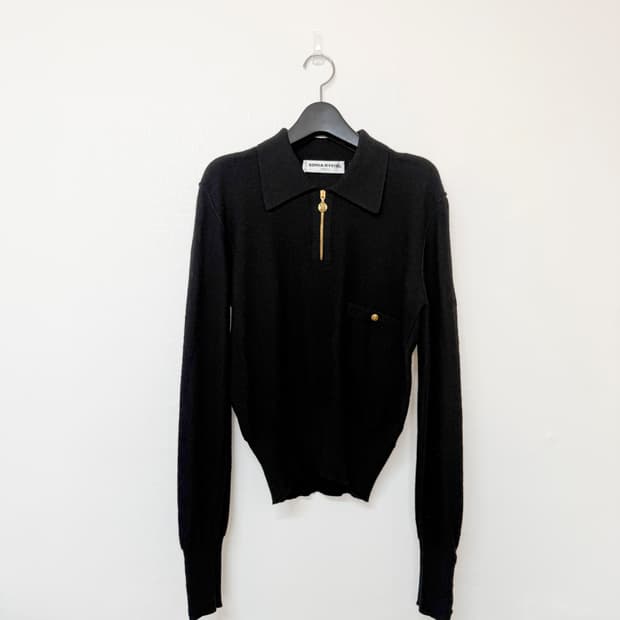 소니아리키엘 집업 얇은 니트