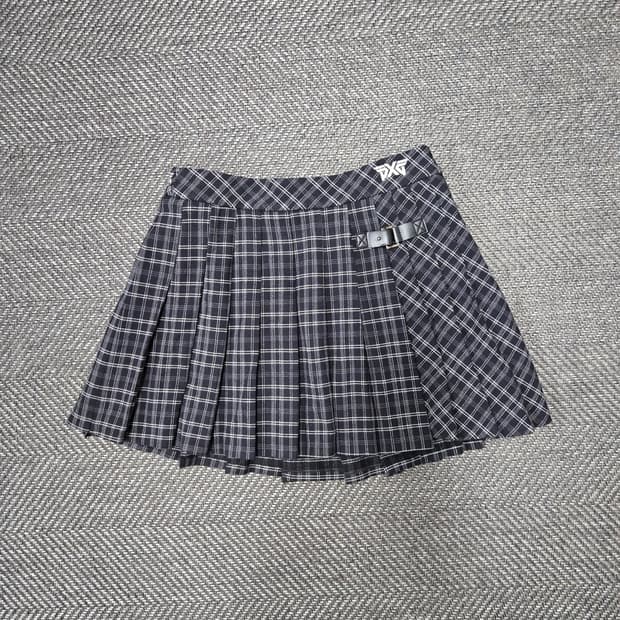 피엑스지 PXG 체크 플리츠 스커트